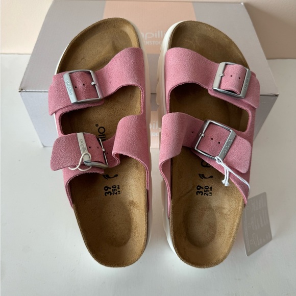 Birkenstock Papillio Arizona Chunky Platform PAP Pink Sandal. Size: 7, 8, 38, 39 - Picture 6 of 11